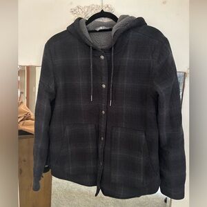 The North Face Women's Plaid Hike-In Sherpa Hoodie - size M
